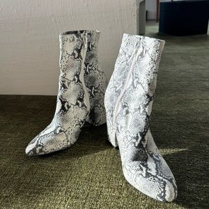Steve Madden Faux Snake Skin Boots